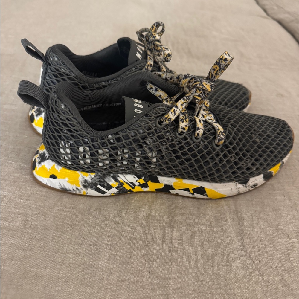NOBULL Black Athletic Shoes with Yellow Accent NEVER WORN